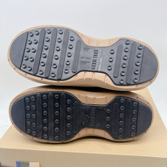 Moon Boot Luna Low Faux Shearling Lined Boots Platform Cognac Suede EU 37 US 6 - Picture 10 of 13